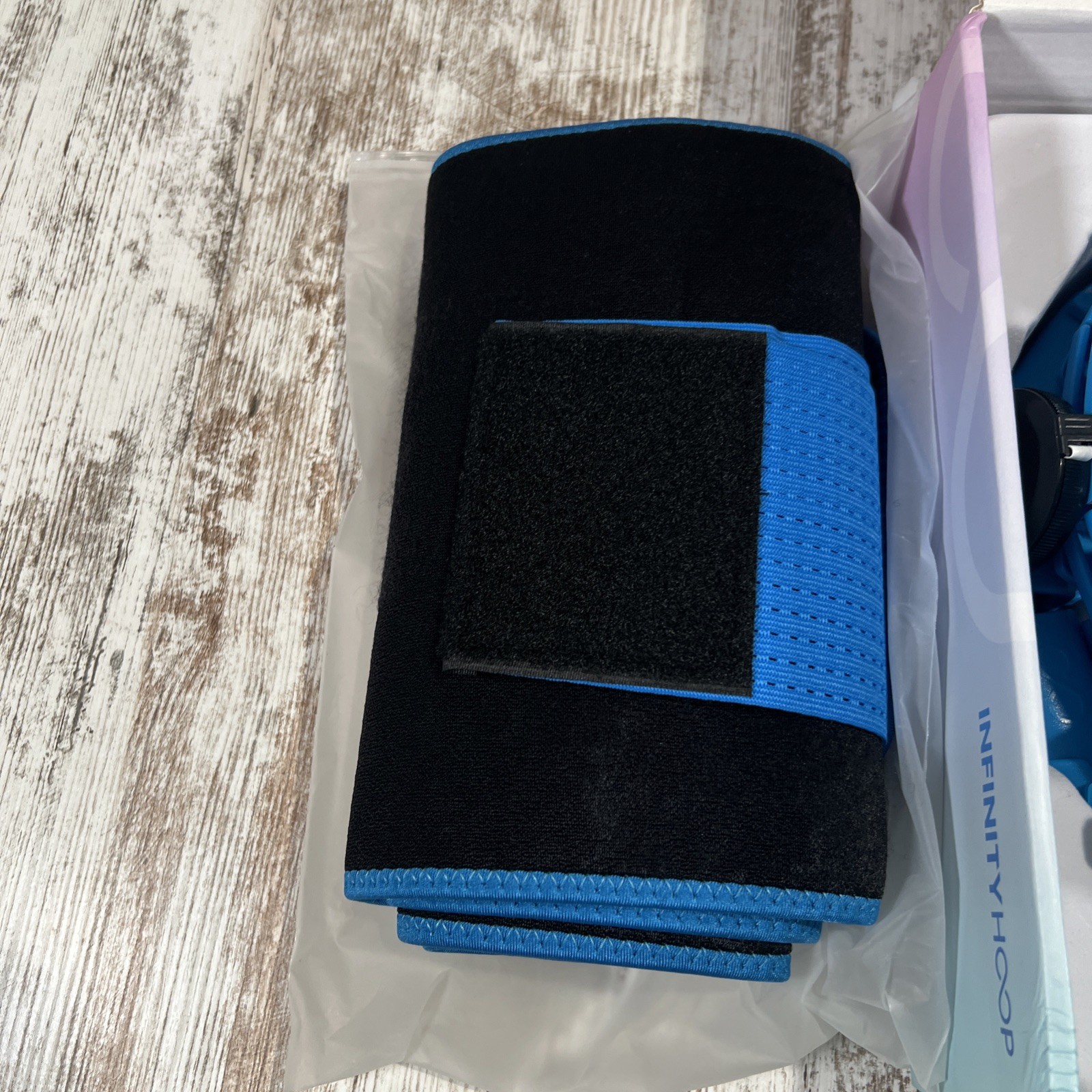 Genuine Infinity Hoop Weighted Hula Hoop Workout Device - With Sweat Belt