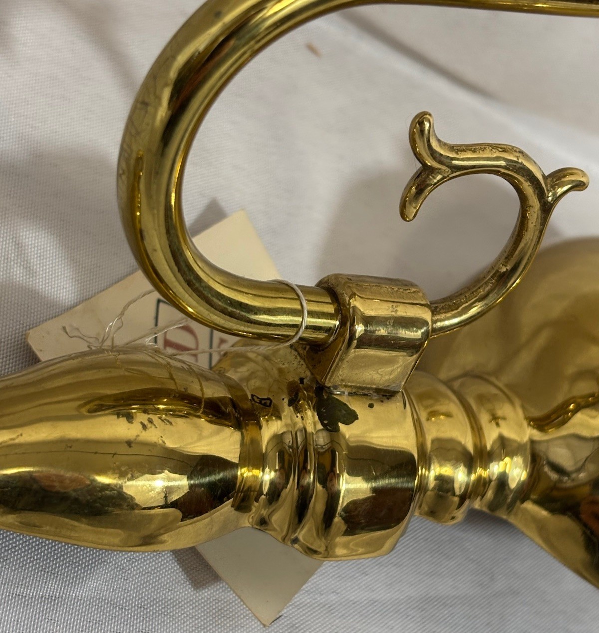 Vintage NOS Kichler Colonial Style Brass Wall Sconce Light Fixture 13.25"H