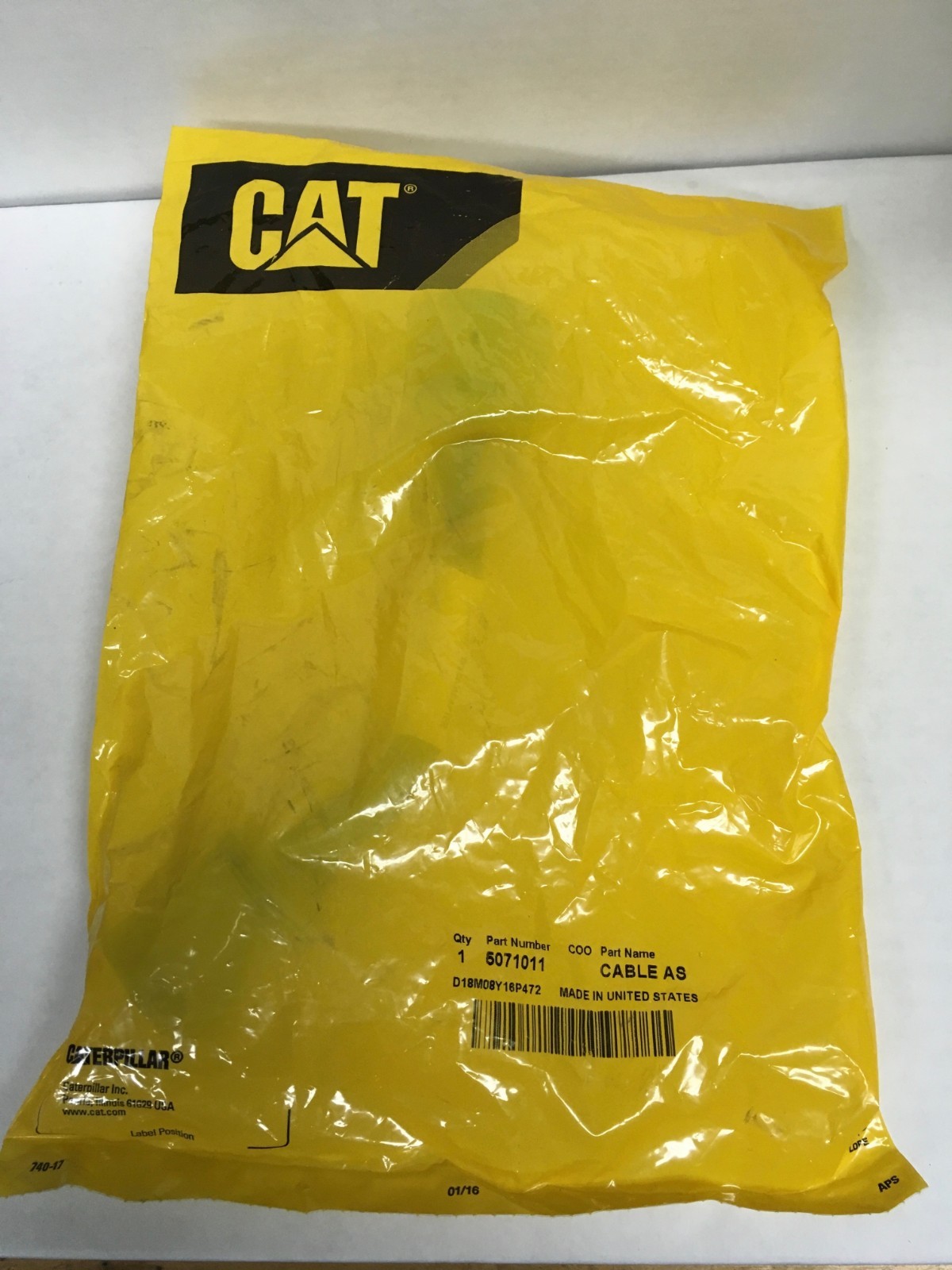 NEW - Genuine OEM CAT Caterpillar 9 PIN Cable Adapter Truck Engine 507-1011