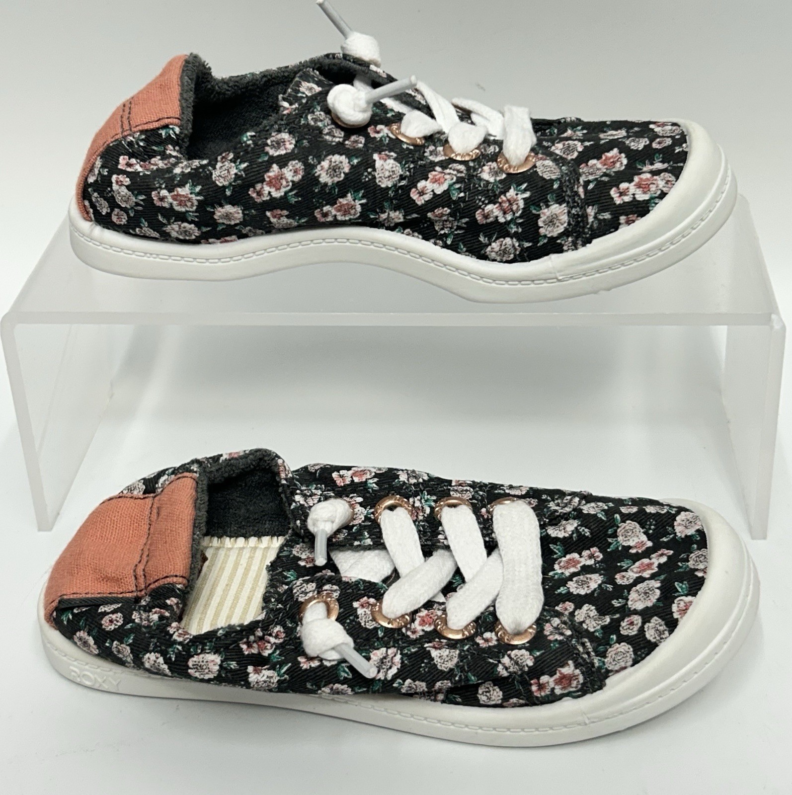 Roxy RG Bayshore III Slip On Shoes Sneakers Size 11 Youth Girls Floral EUC