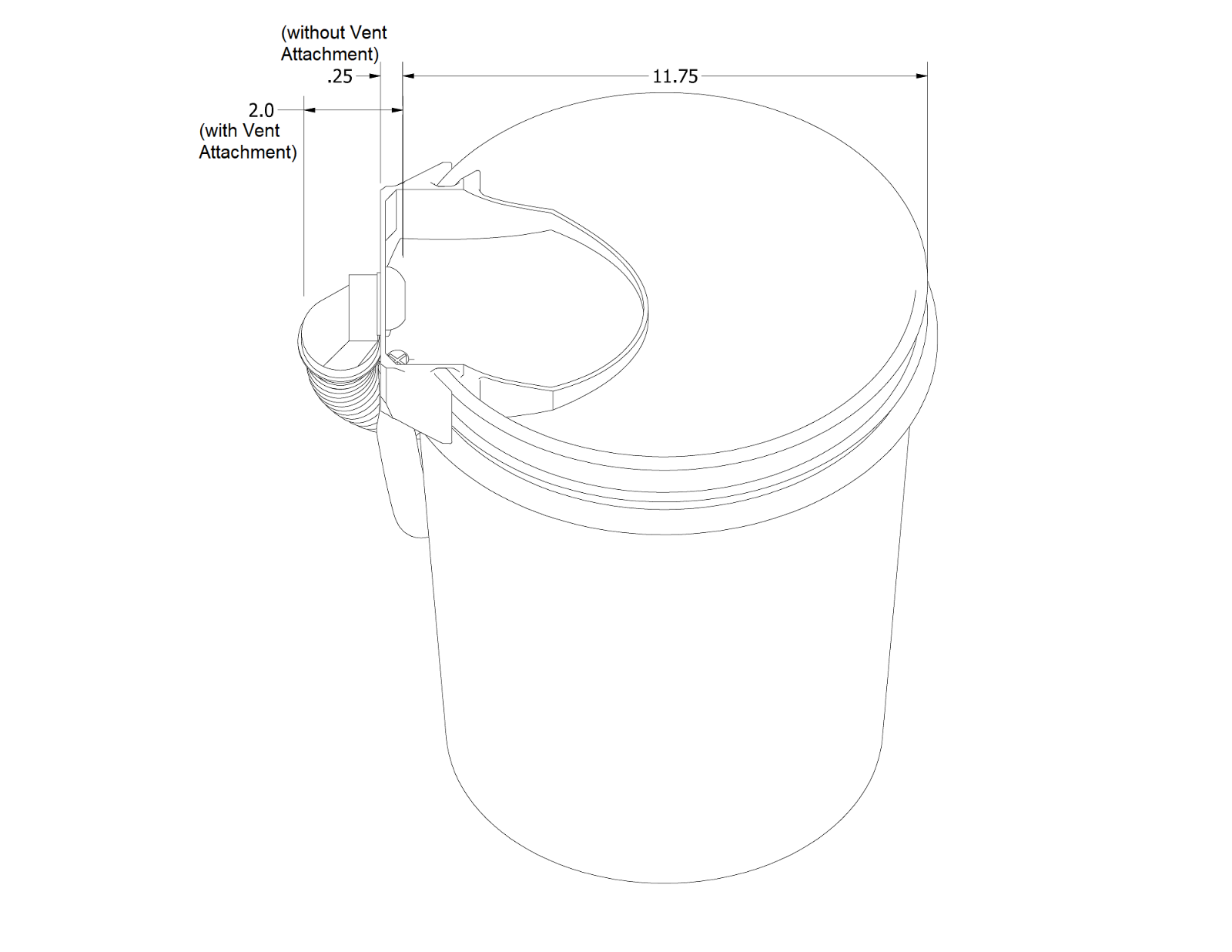 DIY Compost Toilet In-Bucket Urine Diverter and Ventilation Kit