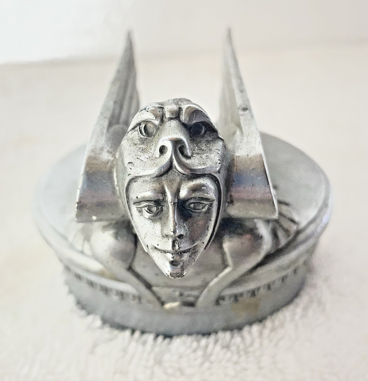 1929-1930 Chevrolet Winged Viking Aviator Radiator Cap Hood Ornament Art Deco