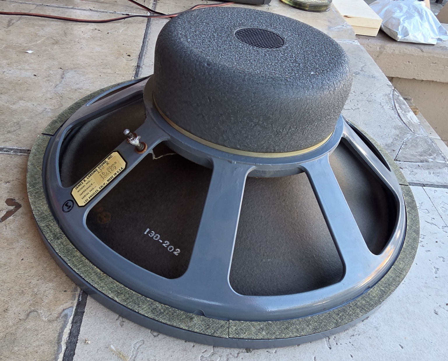JIM LANSING JBL 130A 16 Ohm SINGLE Speaker - Working