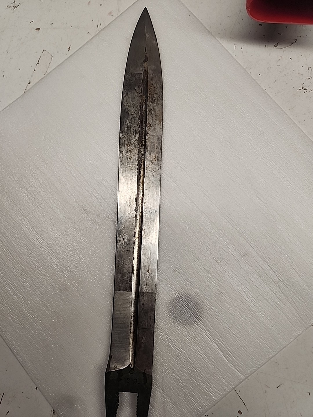 Vintage M/1896 Swedish Steel Mauser Bayonet Blade Only EJ AB Anchor Crown