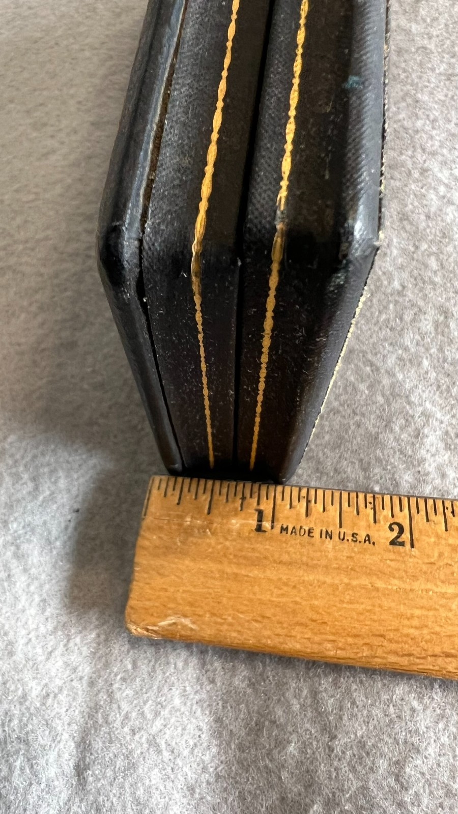 Vtg WWII Vietnam US Bronze Star Medal Presentation Case Coffin Box Only - Empty