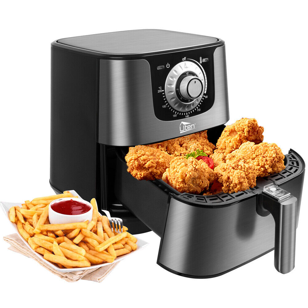 Uten Air Fryer 5.8Qt Large Capacity 5.5L Smart Electric Hot Airfryer Oven Cooker