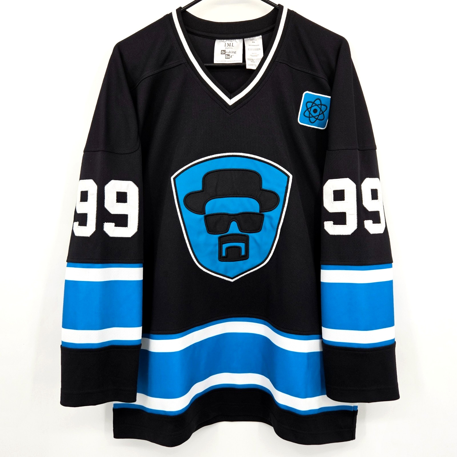 2014 Breaking Bad Walter White Heisenberg #99 Hockey Jersey Black Size Medium
