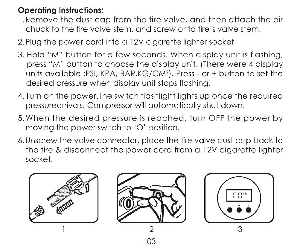 Heavy Duty Portable Air Compressor Car Tire Inflator Electric Pump Auto 12V