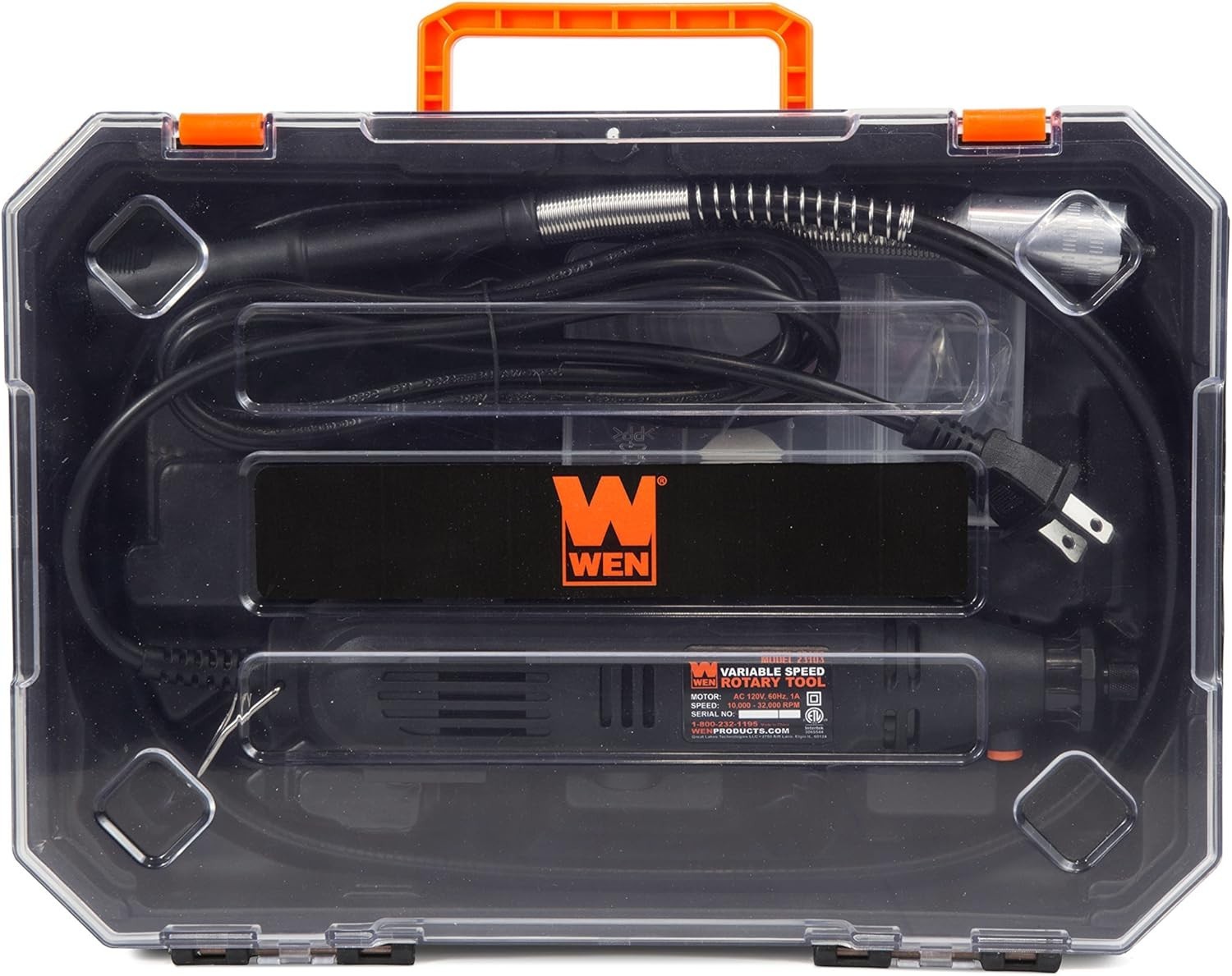 Rotary Tool Kit 100+ Pieces Accessories Dremel Set Variable Speed w/ Flex Shaft