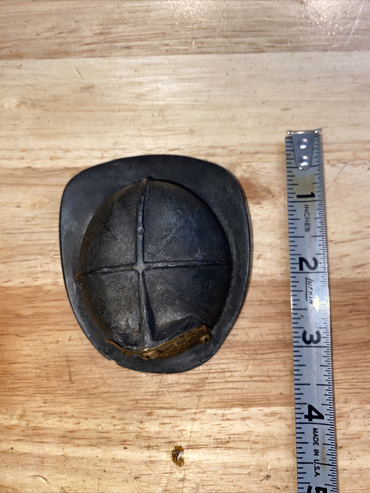 Firefighter Helmet Cast Iron Beer Bottle Opener Fireman Fire Chief Patina GIFT