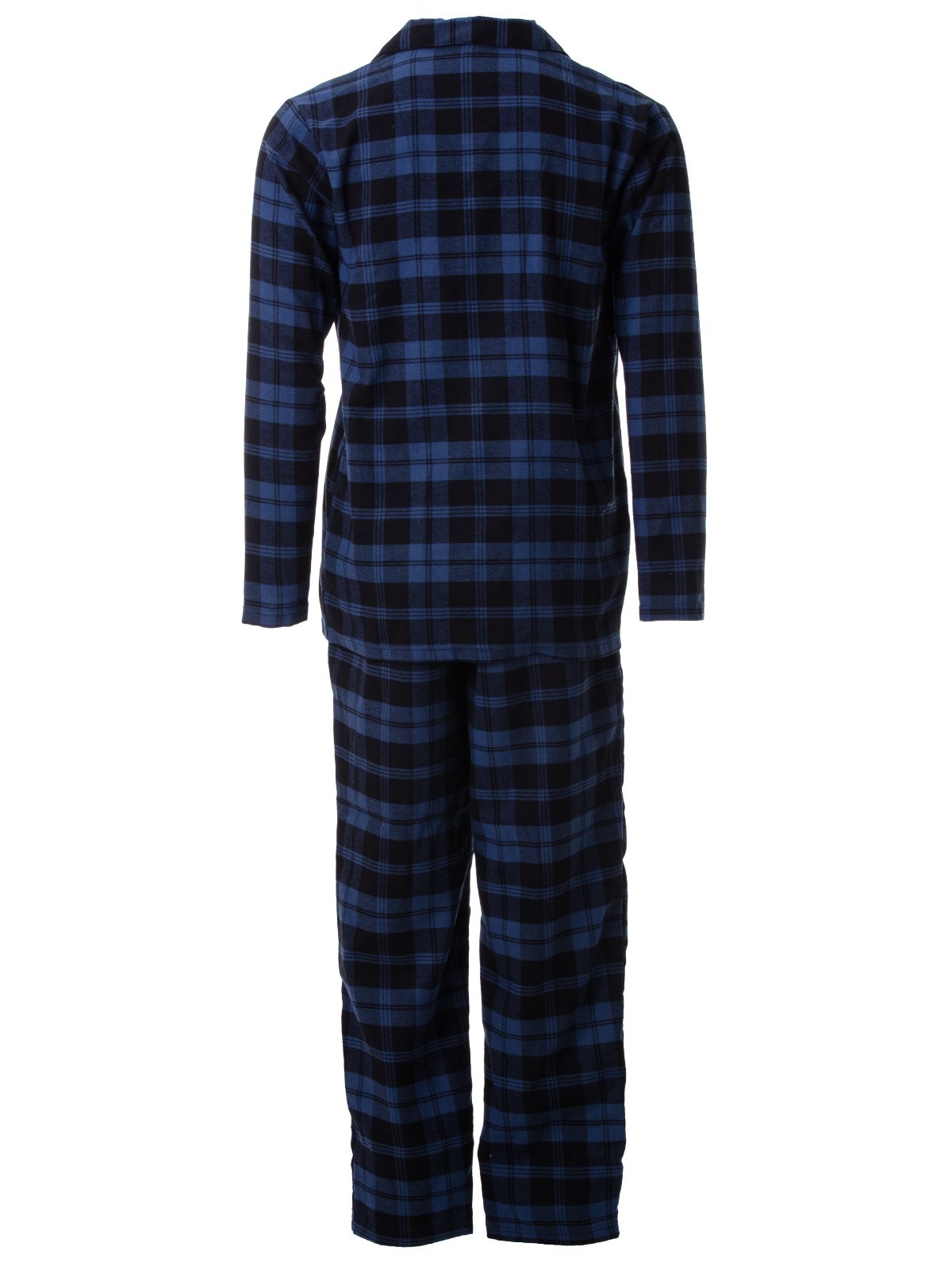 Henry Terre Mens Pyjamas Kent Check Pattern Long Sleeve Sleepwear Cotton
