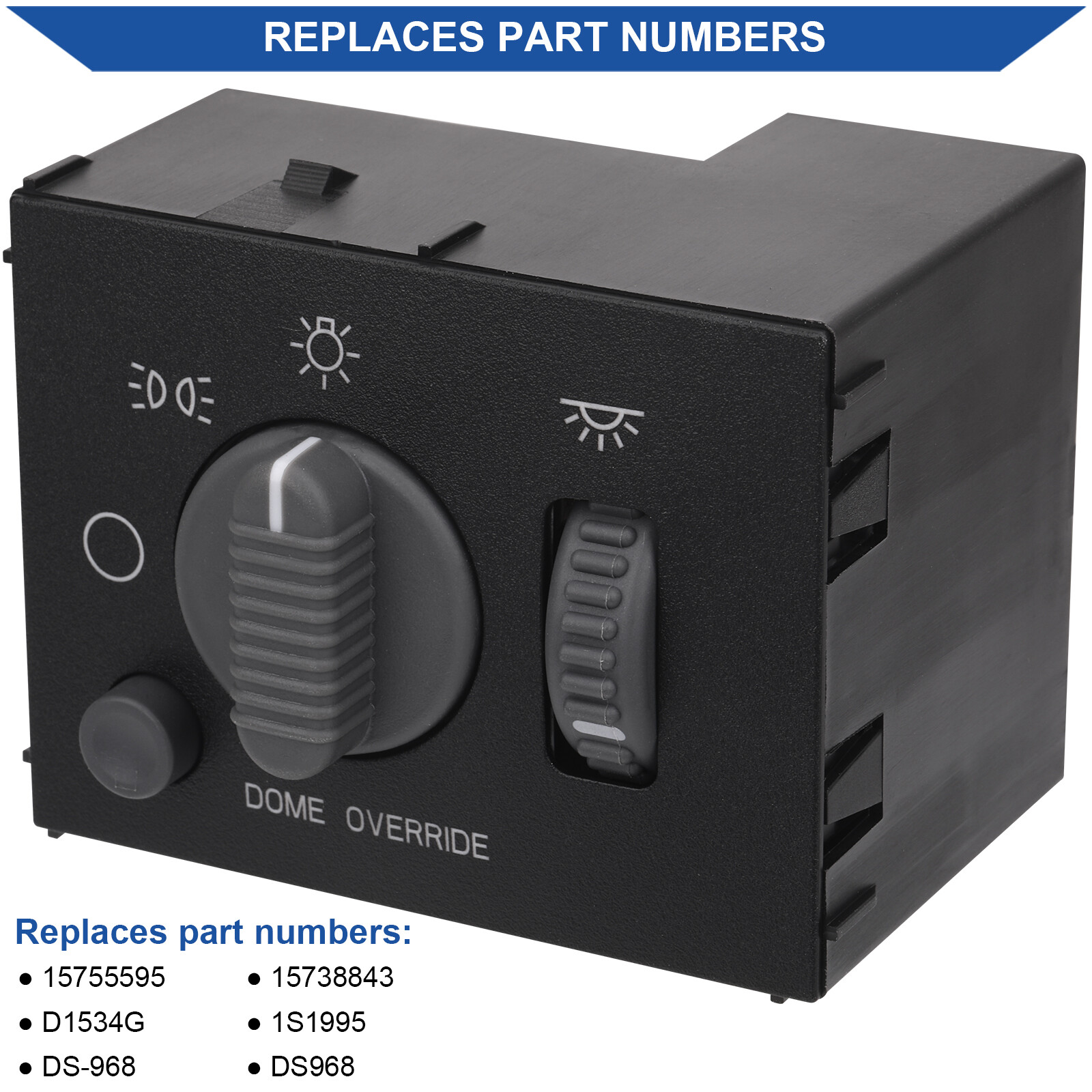 Headlight Dimmer Headlamp Switch Button for 1999-2002 Chevy Silverado GMC Sierra