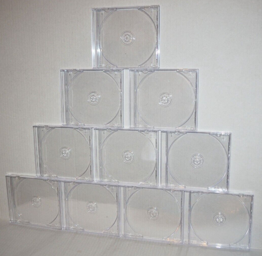10 OEM Sony PlayStation 1 PS1 PSOne Single 1-Disc Jewel CD Game Replacement Case
