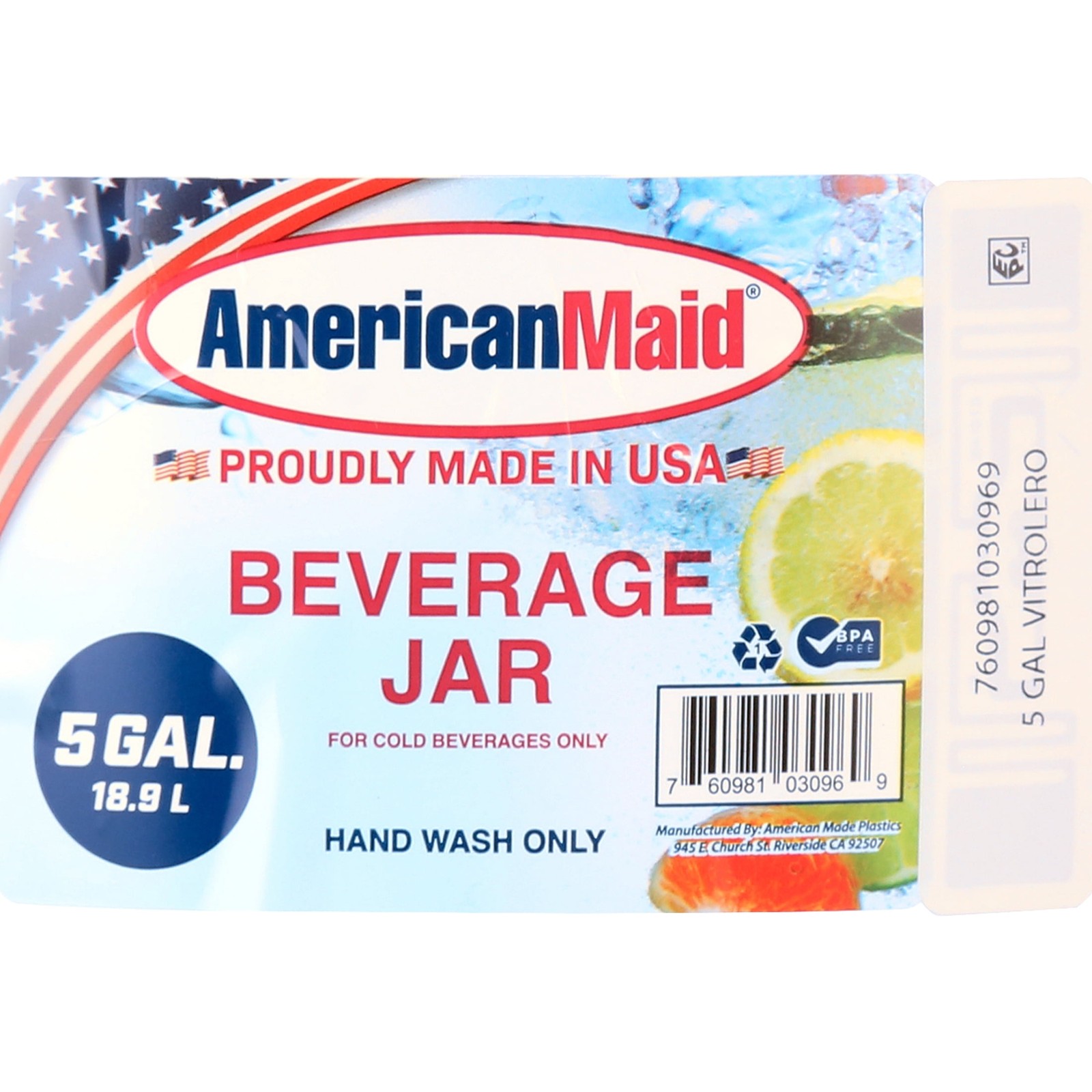 American Maid 5 Gallon Vitrolero Red Beverage Dispenser