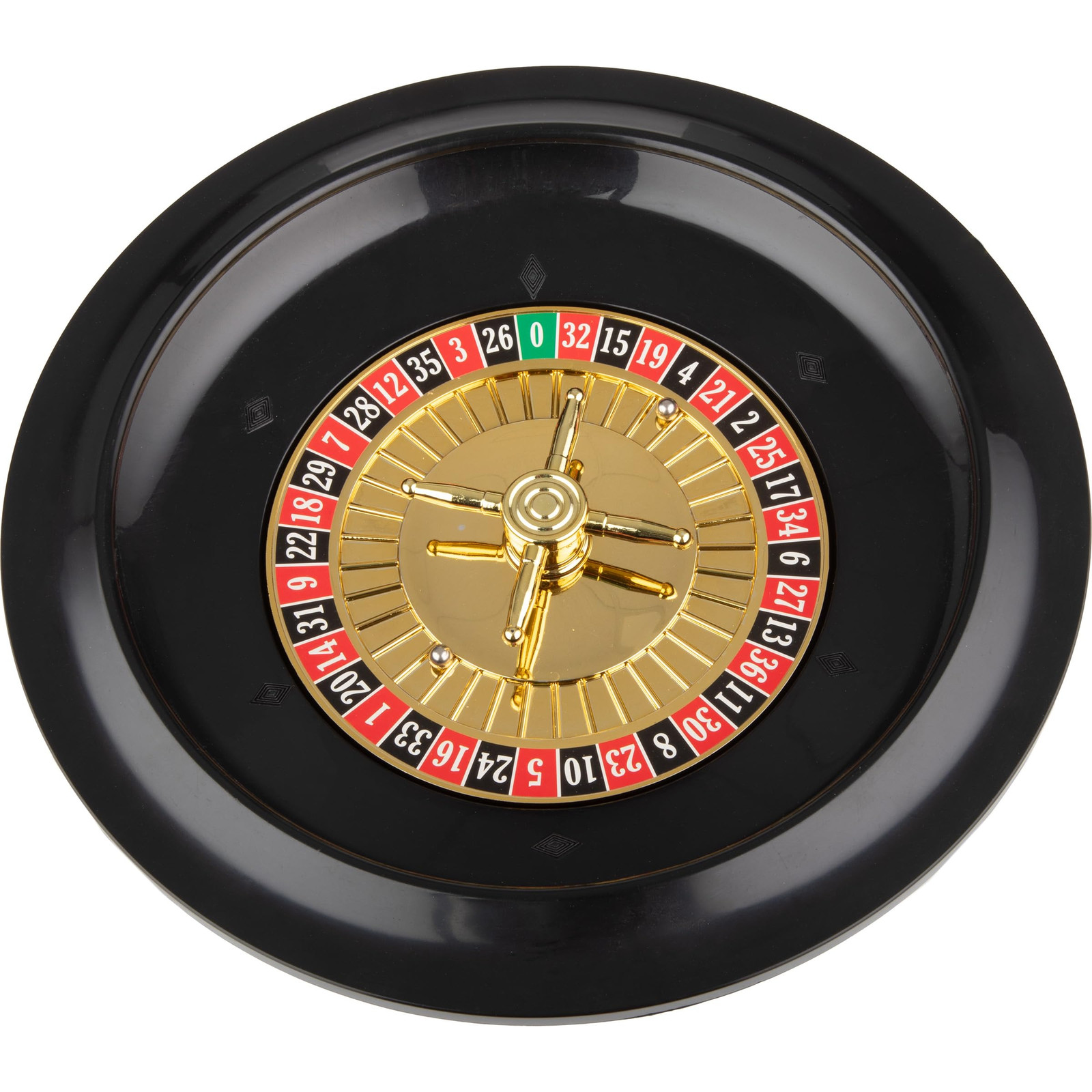Roulette Table Wheel - 10 Inch Poker Roulette Wheel Set with Spinning Brass T...