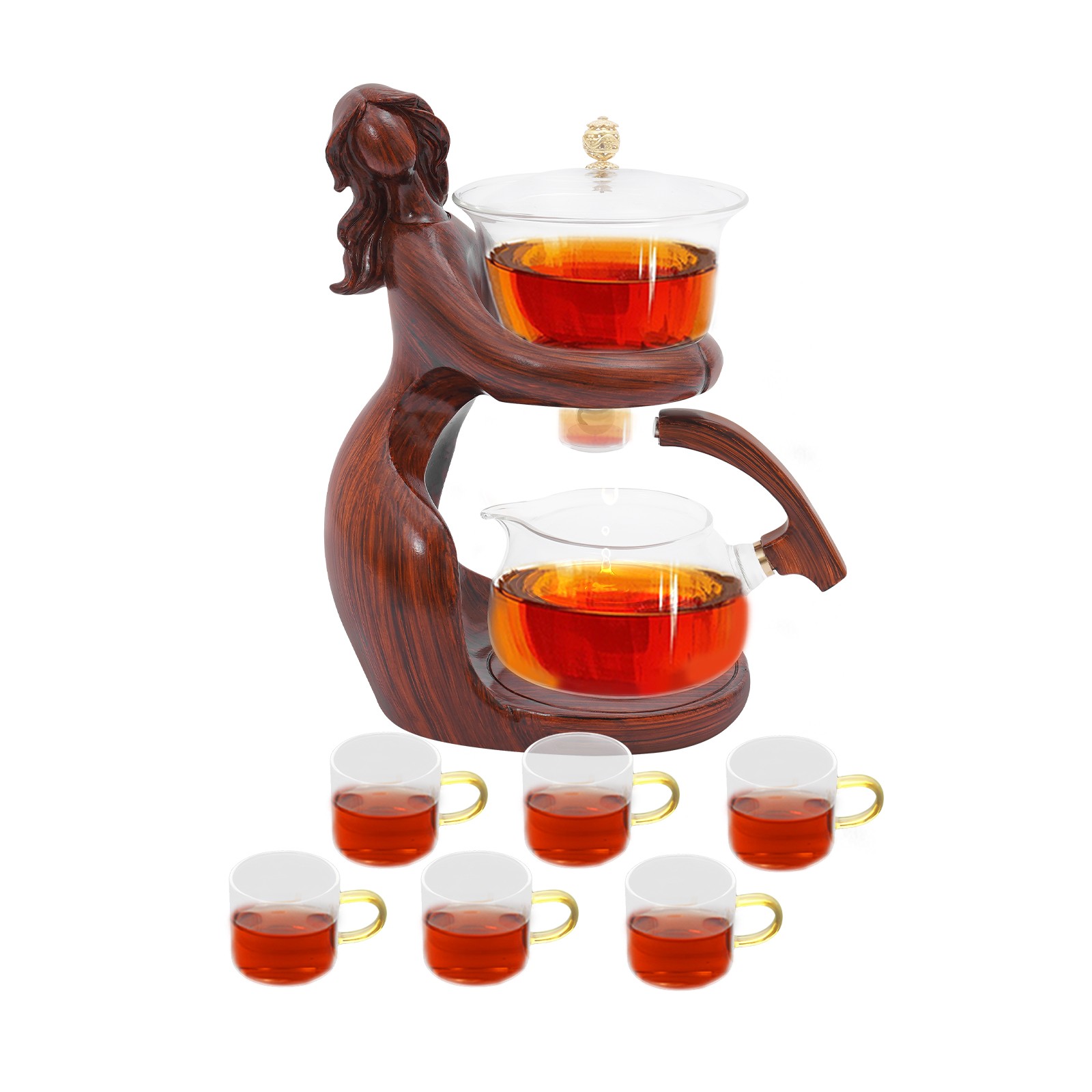 NEW Teapot Set, Semi Automatic Tea Set, Tea Set with 6 Small Cups