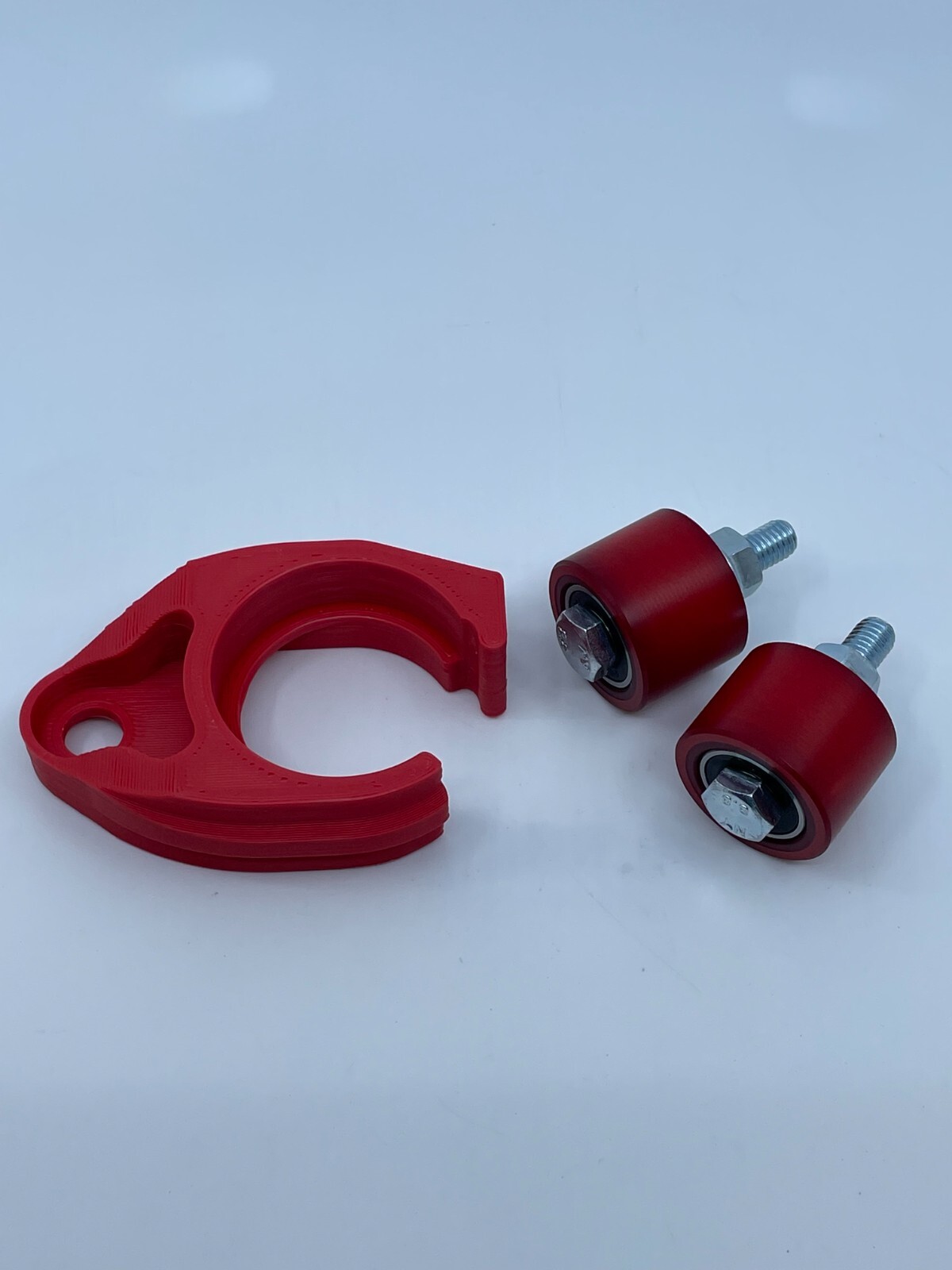 Yamaha YFZ450 Chain Guide Slider Roller Set Kit Red (2004-2013)