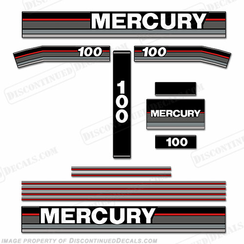 Fits Mercury 1989 100HP Outboard Decals