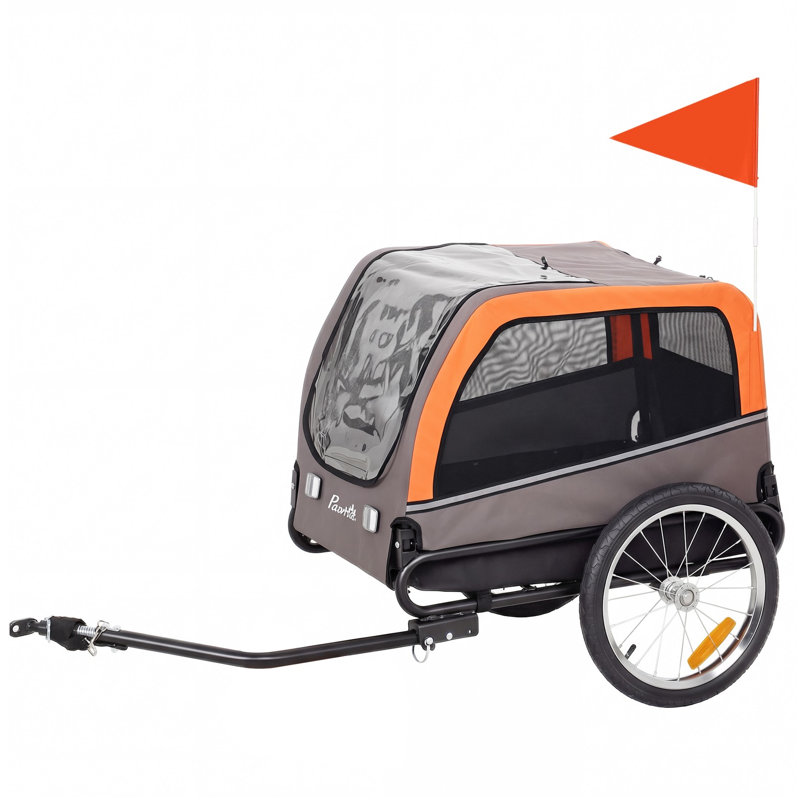 PawHut Dog Bike Trailer, Pet Cart Wagon Cart Carrier Attachment
