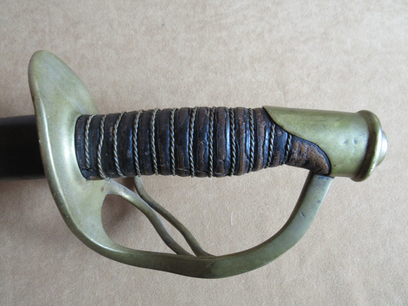 Civil War original Ames 1864 M 1860 Cavalry Saber Sword with Scabbard