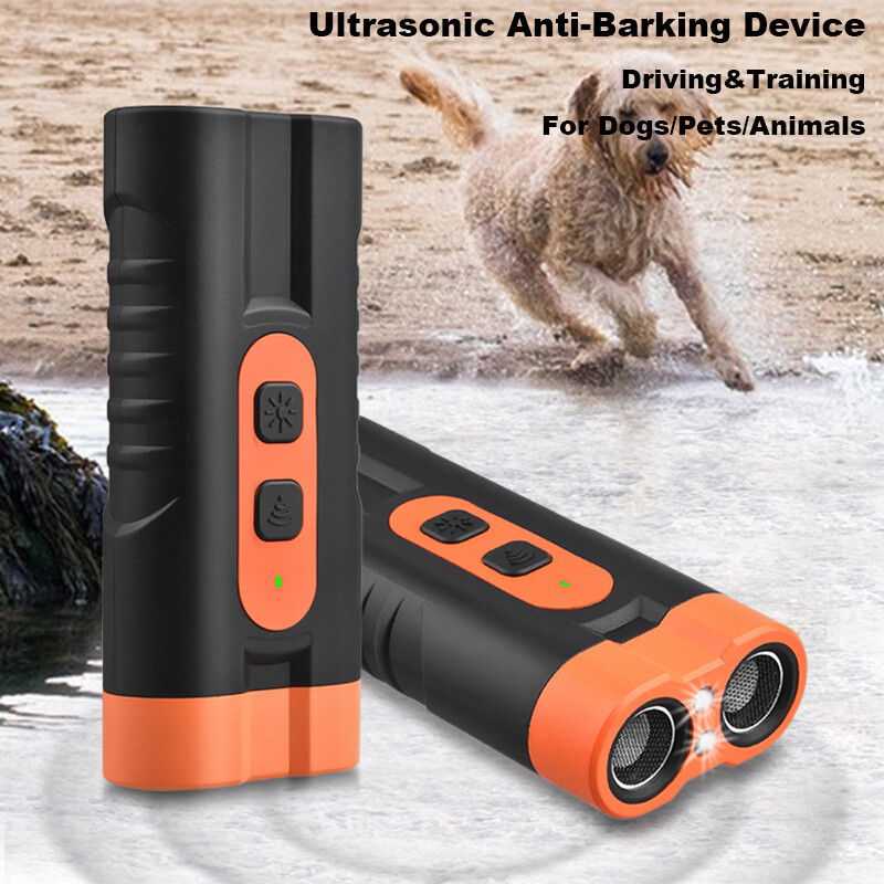 Dog Barking Deterrent Device Portable Ultrasonic Bark Control Repeller Silencer