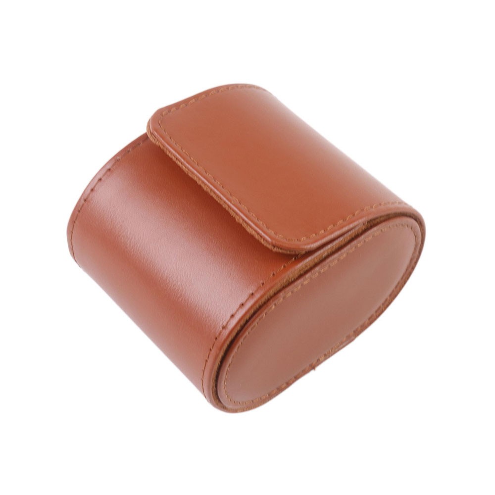 Single Watch Roll Travel Case PULeather Watch Storage Organizer Wristwatch Box;
