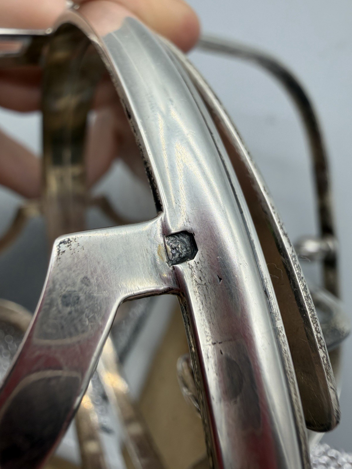 French Boulenger Art Deco Sterling Silver Cheese Serving Dish, 510 grams