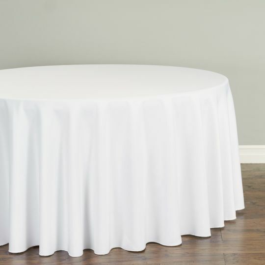 1 or 10 pcs LinenTablecloth 108 in. Round Polyester Tablecloths, 30 Colors!