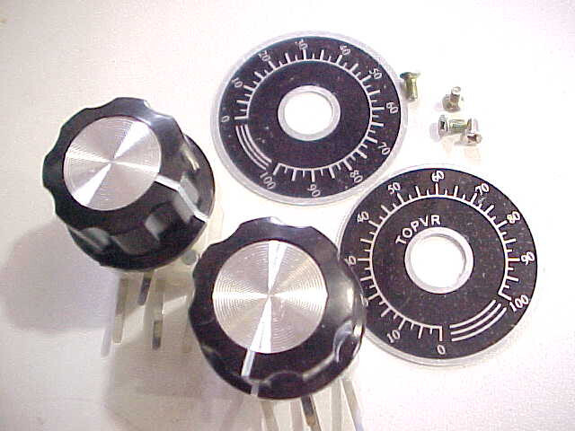 PAIR OF DUAL 20/20PF VARIABLE CAPACITORS FOR CRYSTAL RADIO/REGEN PROJECTS