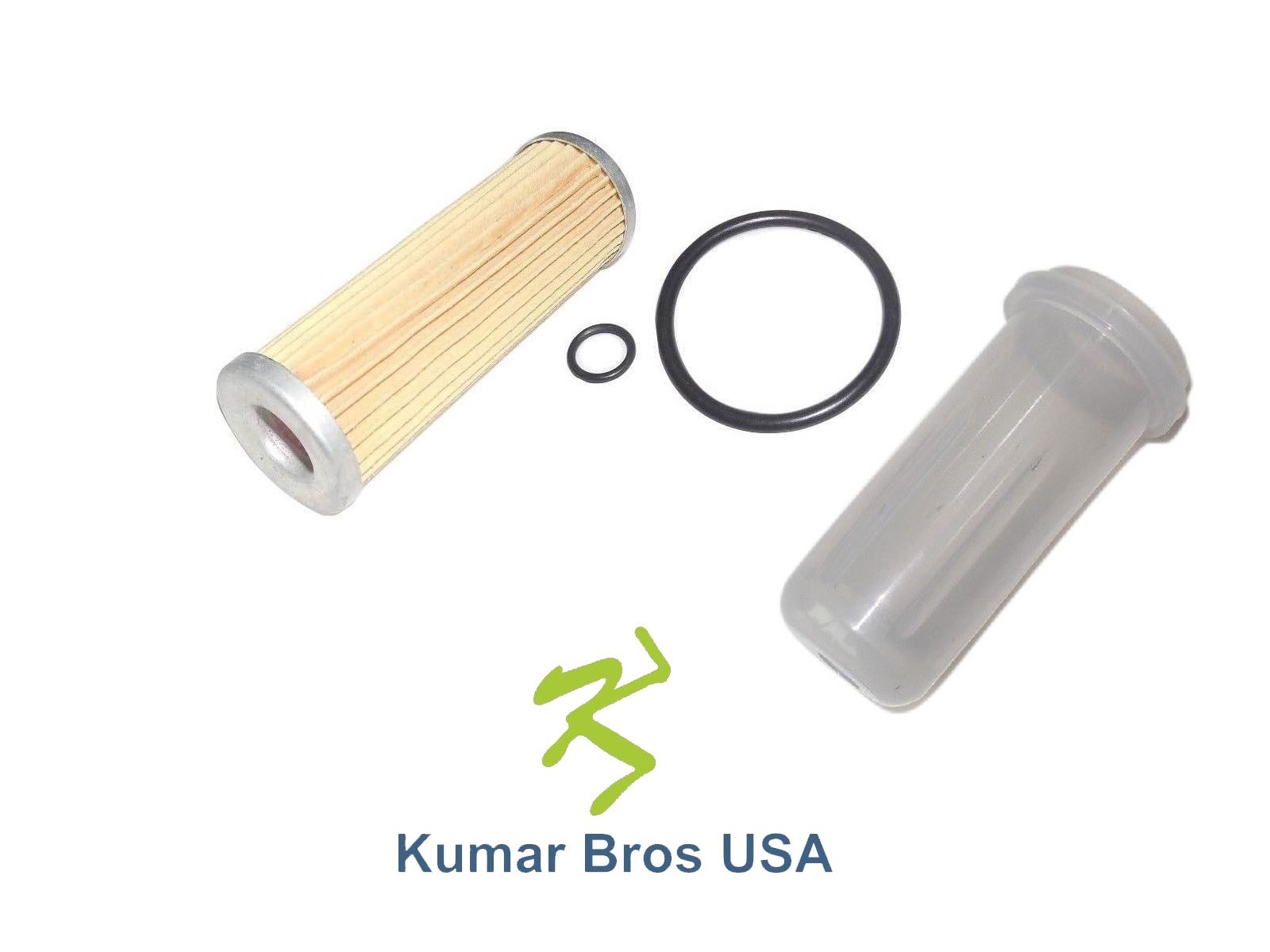 New Fuel Filter With O-ring & BOWL FITS Kubota 1T021-43580, 1T021-43560