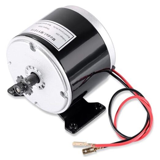 24V 350W Brushed Permanent Magnet DC Motor & PMA Generator, 3000RPM Dual