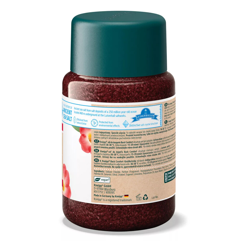 Kneipp Mineral Bath Salts Back Comfort Muscle Relaxation with Devil's Claw x6