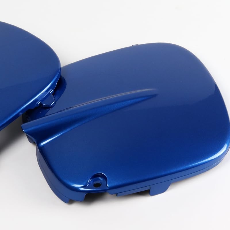 Pair ABS Materials Fog Light Lamp Bumper Bezel Cover Cap (Blue)