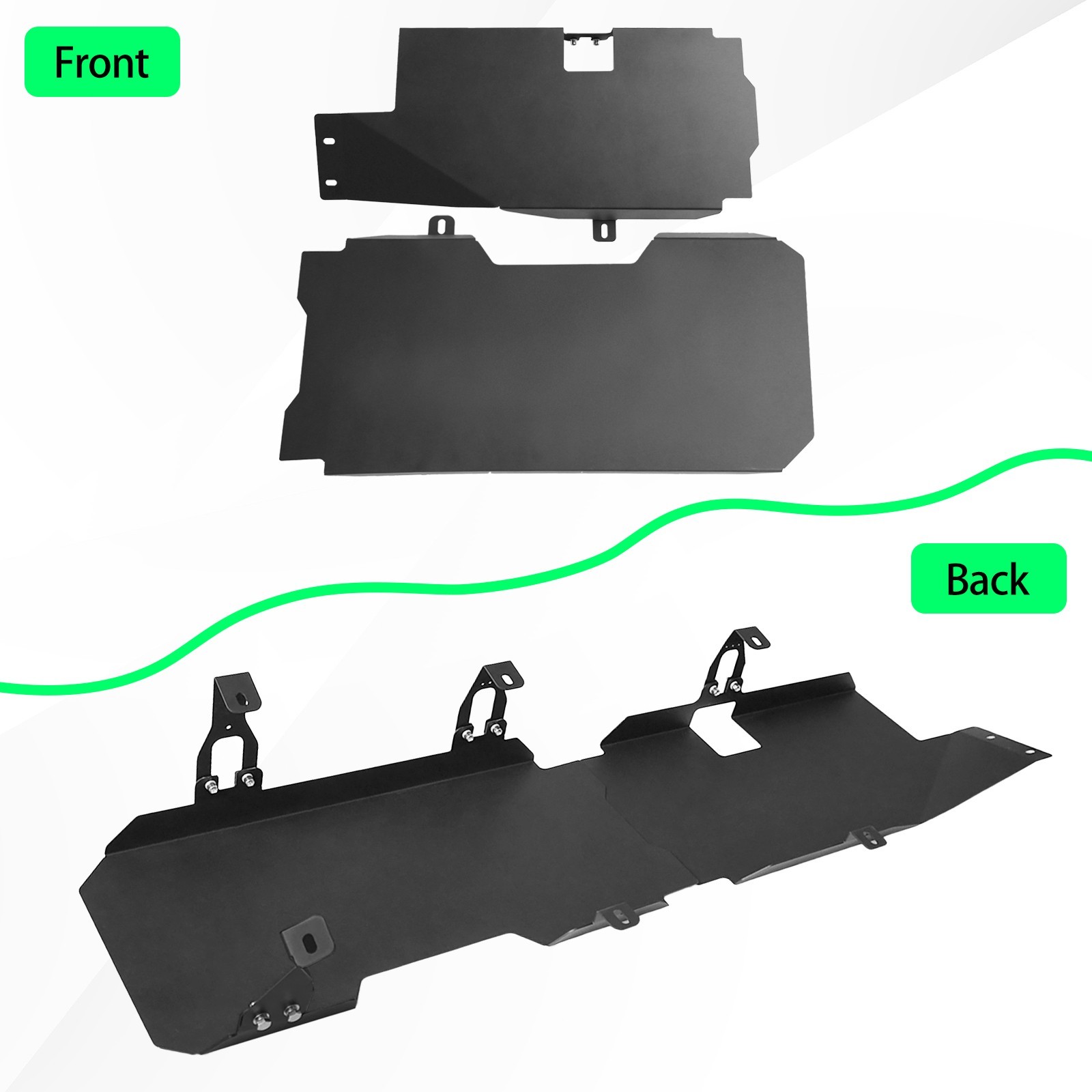 New Gas Tank Skid Plate Fuel Tank For 2007-2018 Jeep Wrangler JK 4WD 4Door Steel