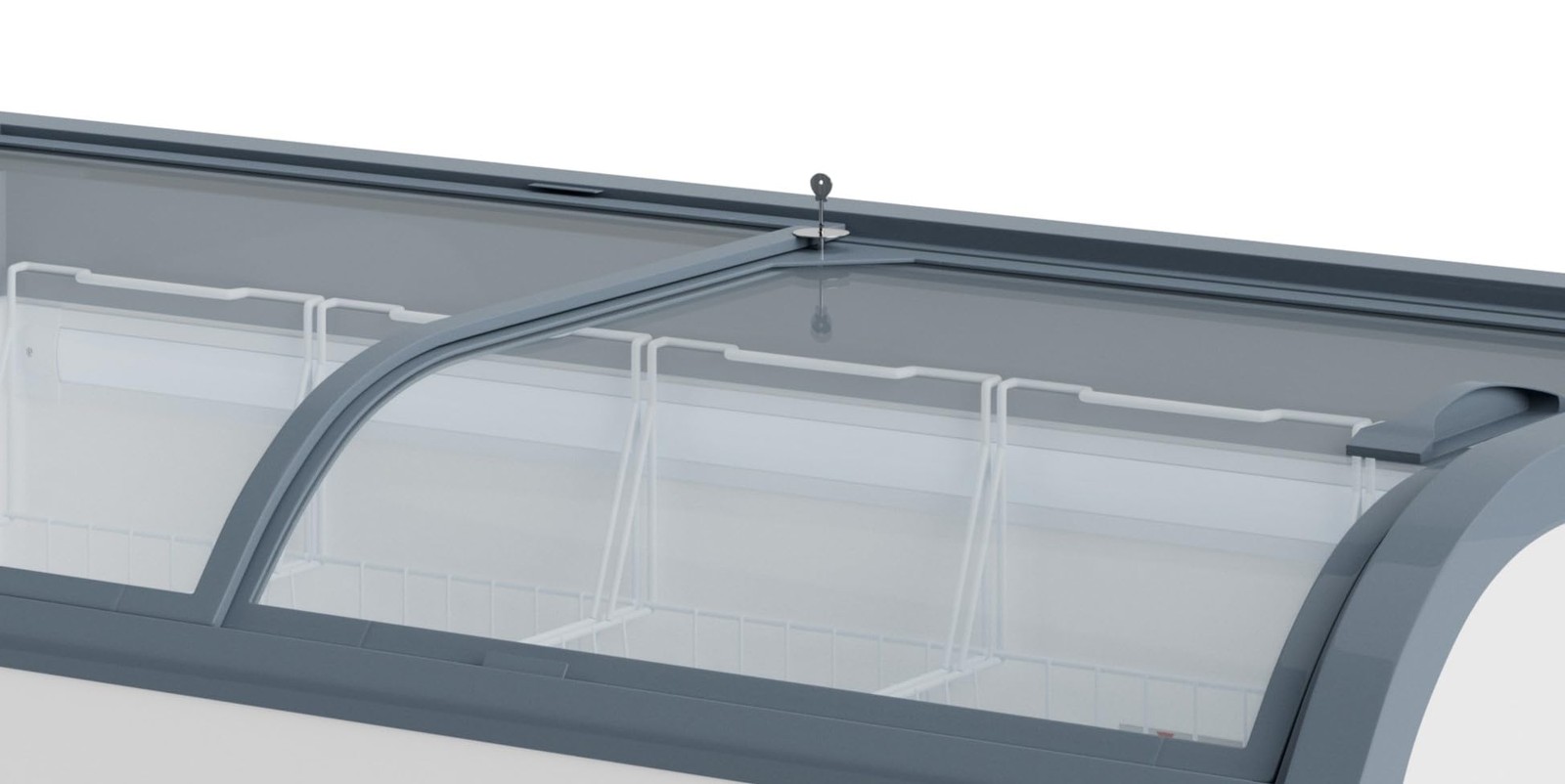 KoolMore 58-inch Manual Defrost Island 14 cu. ft. in White, ETL (KM-ISCF-58MD)