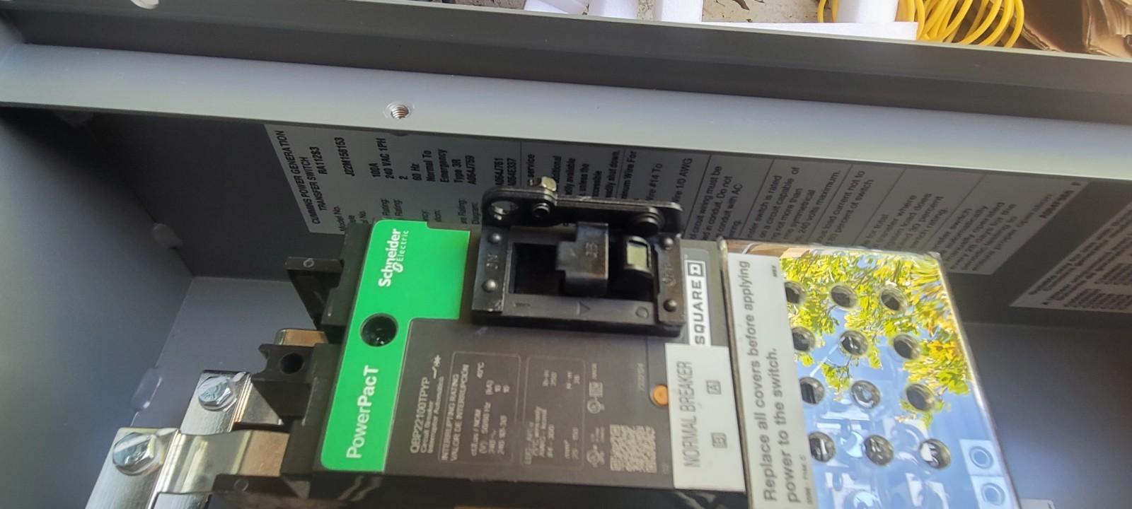 A064G545 RA 100 (SE) 100 Amp Automatic Transfer Switch 240V Service E. Rated