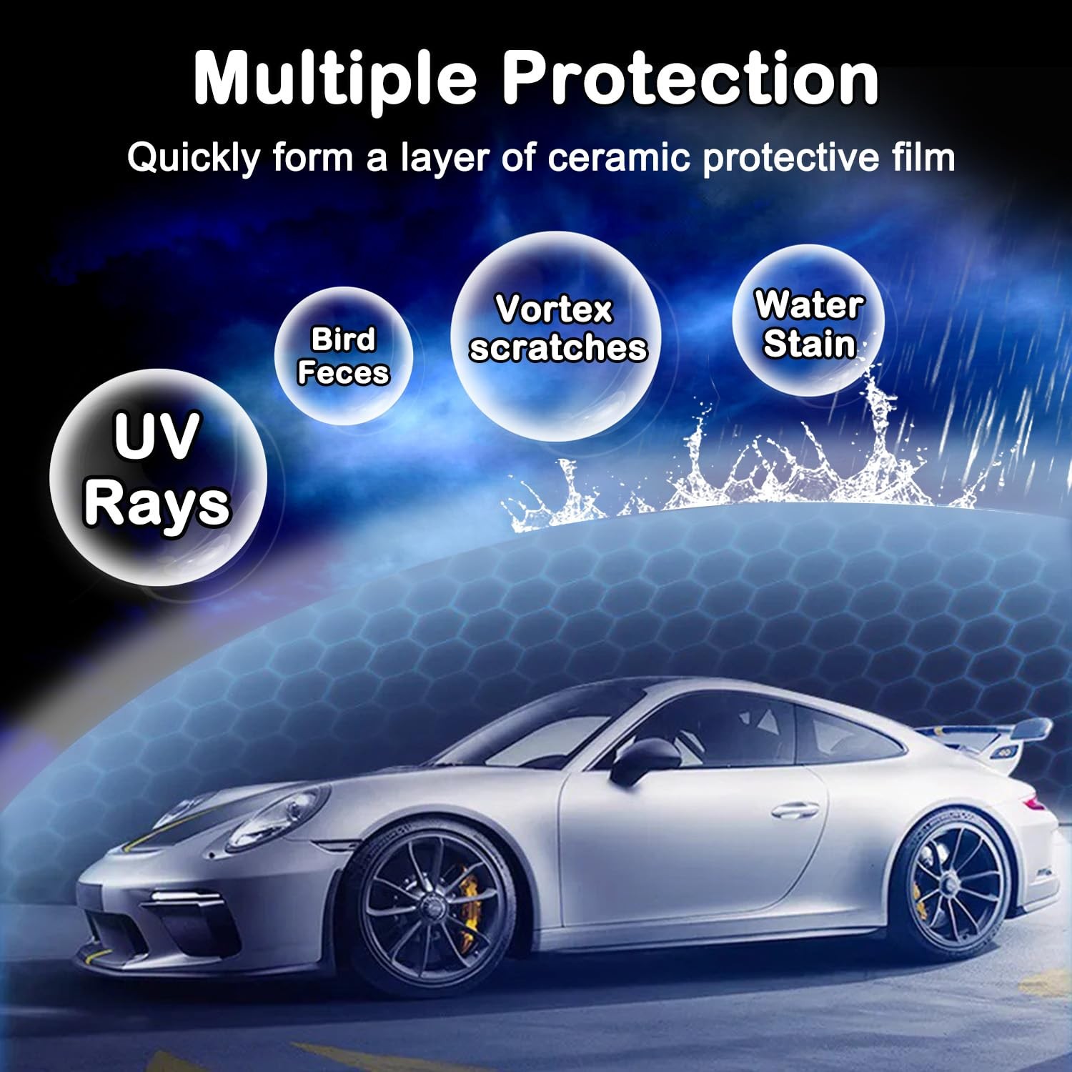 Quick Effect Coating Agent, Ceramic Coating Spray for Car Wax Polish Paint Scrat