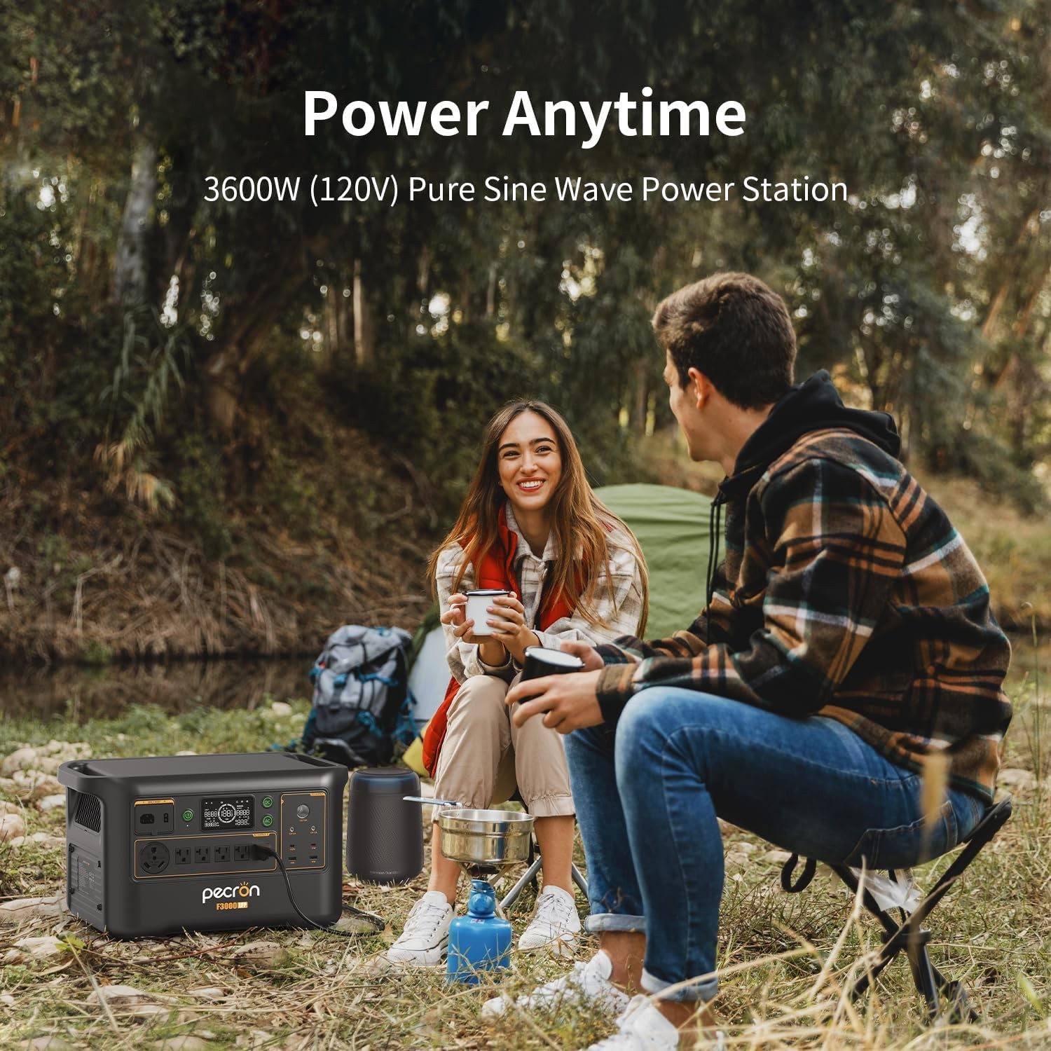 pecron F3000LFP Portable Power Station 3072Wh 3600W Solar Generator Home Backup