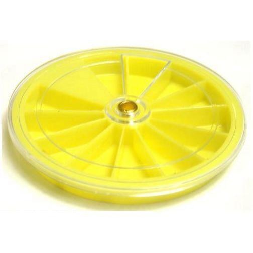 Four 12 Compartment Storage Trays for Beads & Findings 3-1/2" Dia.