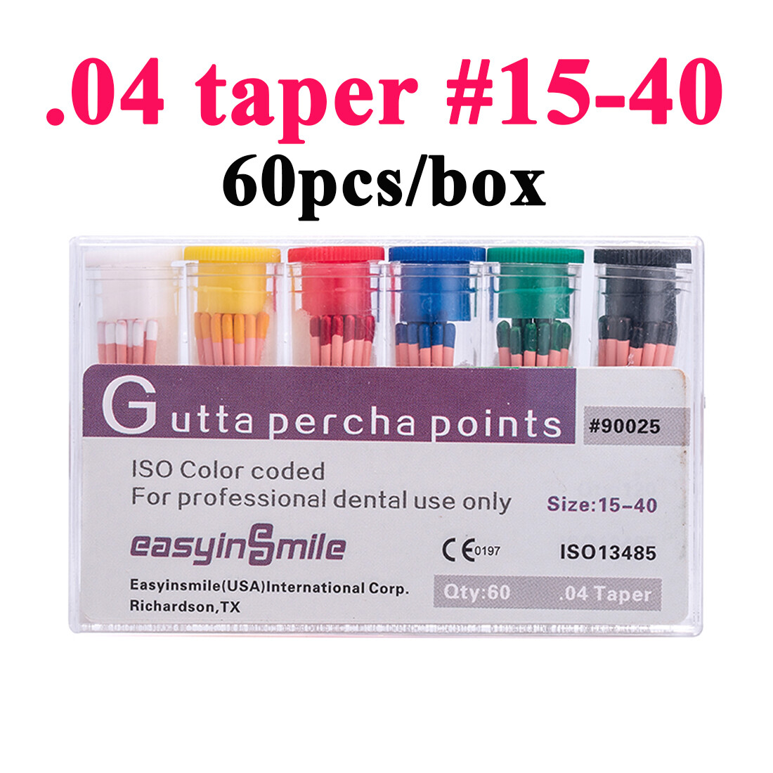 Dental Endo Gutta Percha Points Endodontic Obturation 02.04.06 Taper Easyinsmile