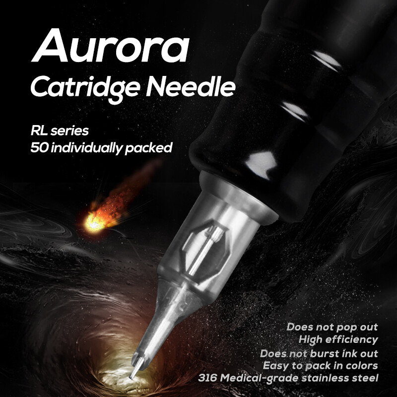 50PCS Aurora Disposable Sterilized Tattoo Cartridge Needles