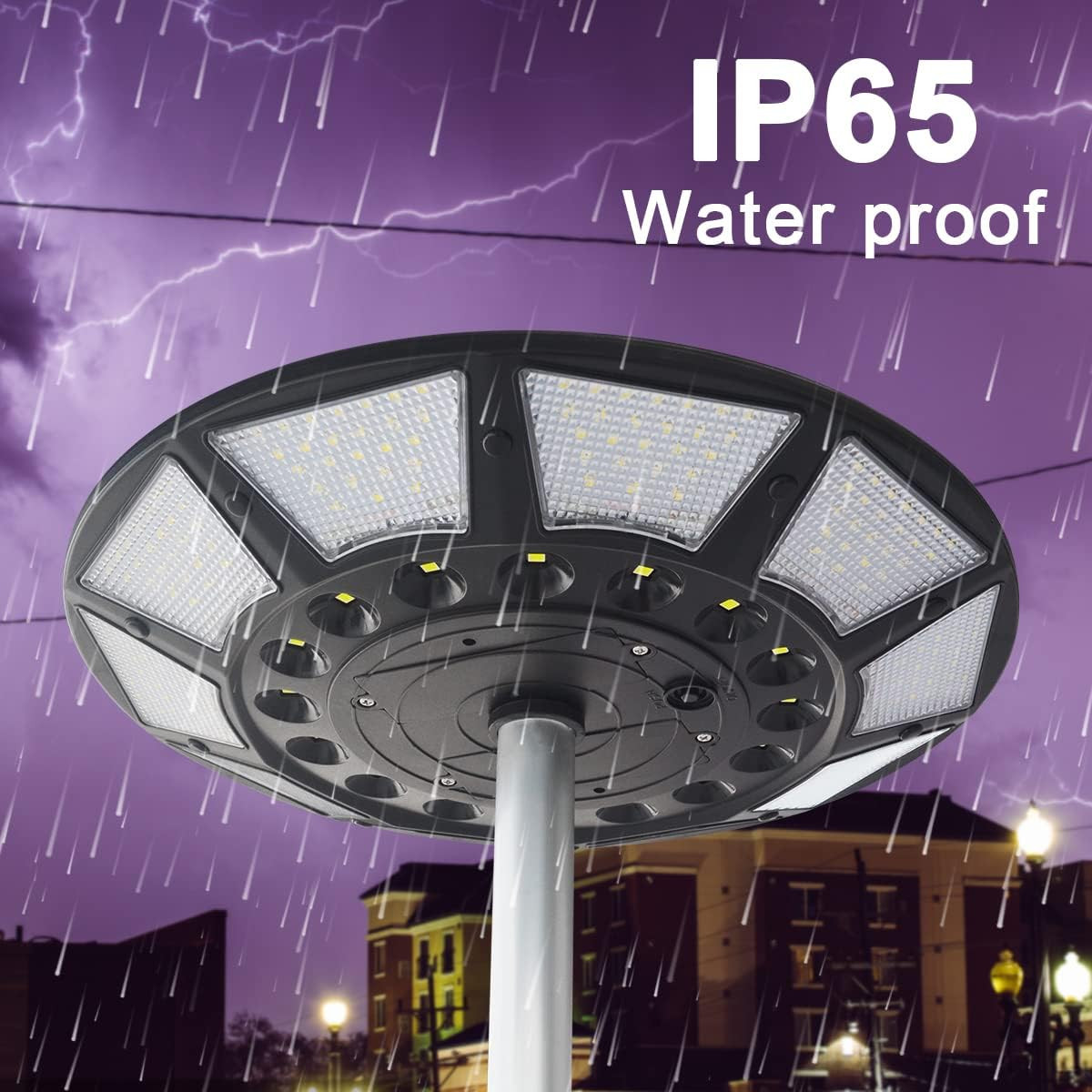 Flag Pole Light Solar Powered, Solar Flag Pole Light 266 Leds, 4200Lm Brightest