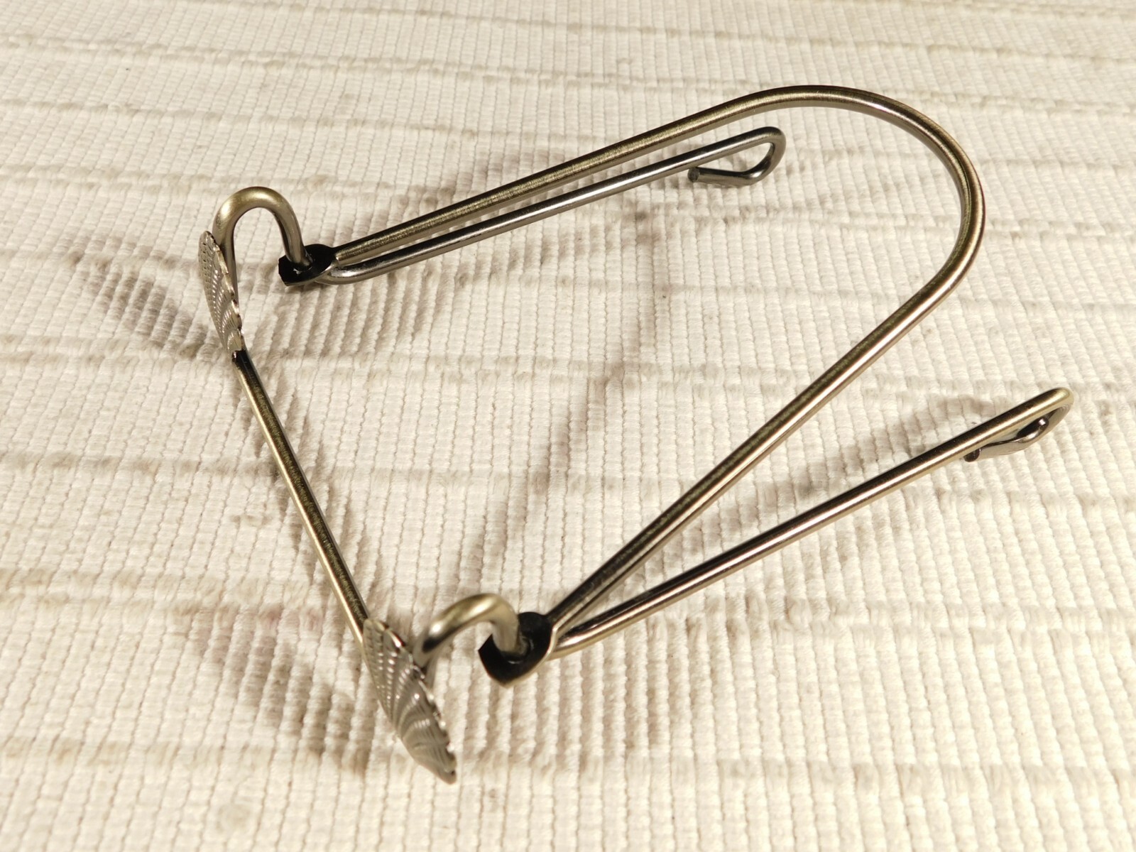 Easel Display Stand Metal Medium Size Adjustable Sea Shell Design