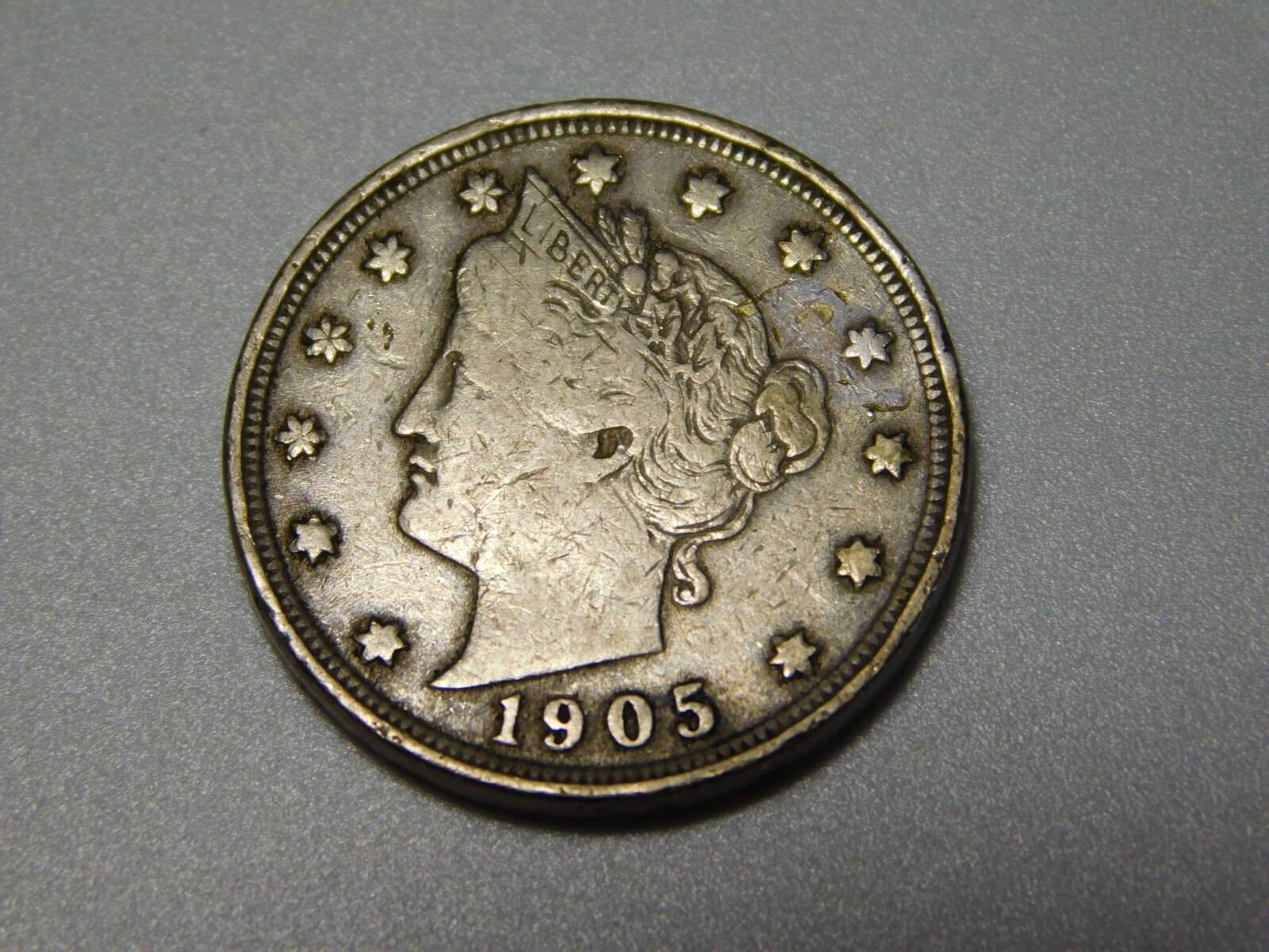 US COIN 1905 LIBERTY HEAD V NICKEL