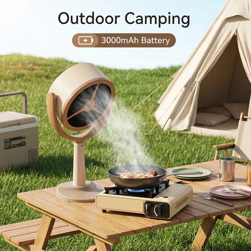 Electric Desktop Range Hood Adjustable Angle Portable Mini Exhaust Fan for BBQ