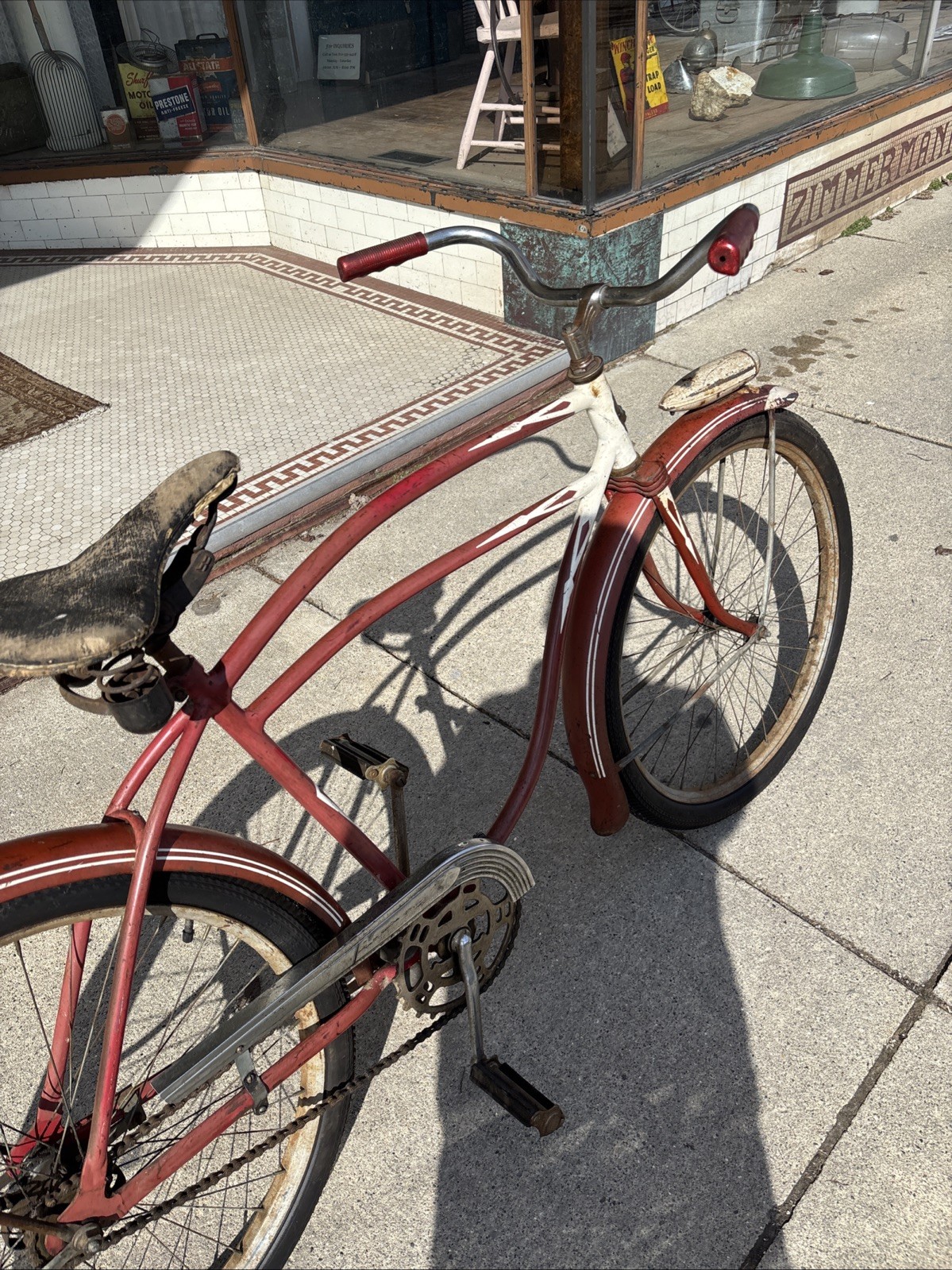 Vintage Rollfast Balloon Tire Straight Bar Skip Tooth Men’s Bicycle 1950s