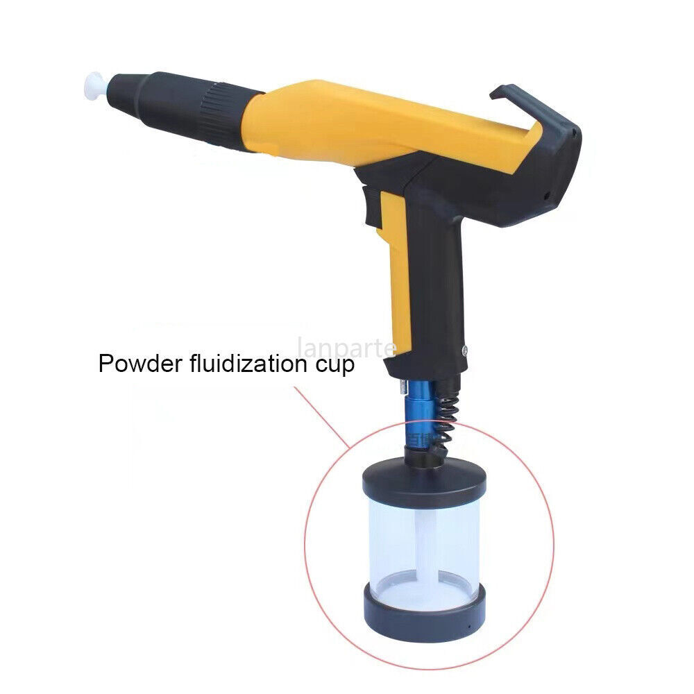 Electrostatic Powder Coating Machine Powder Sprayer Paint System w/Spray Gun+Cup
