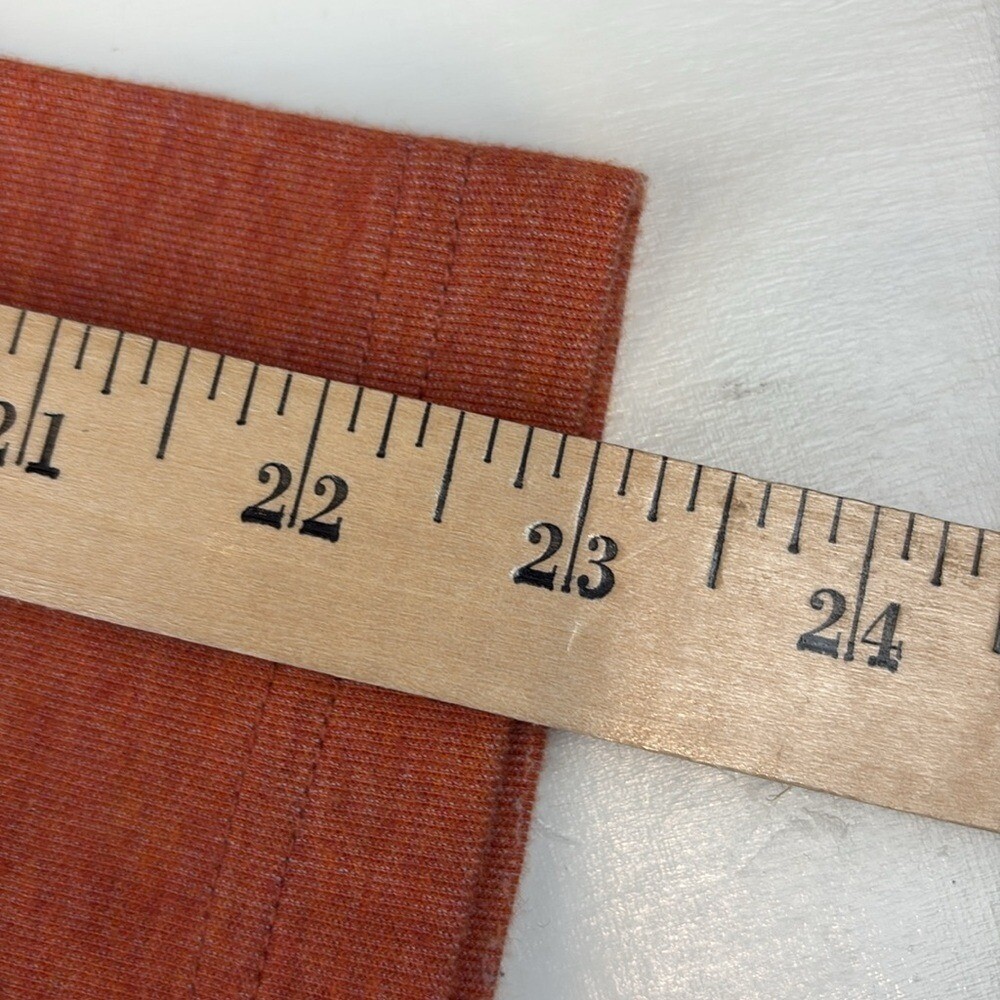 Orvis Orange Quarter-Zip Men's Long Sleeve Shirt Medium