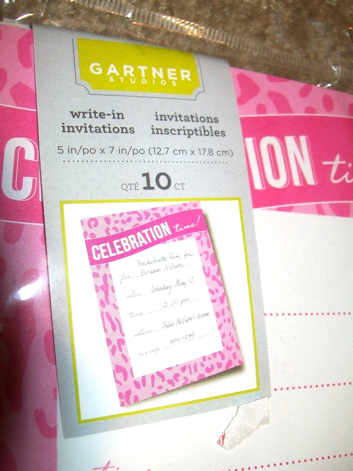 Party Supplies Invitations Lot Baby Shower Birthday Notecard Paper Serving Bowl