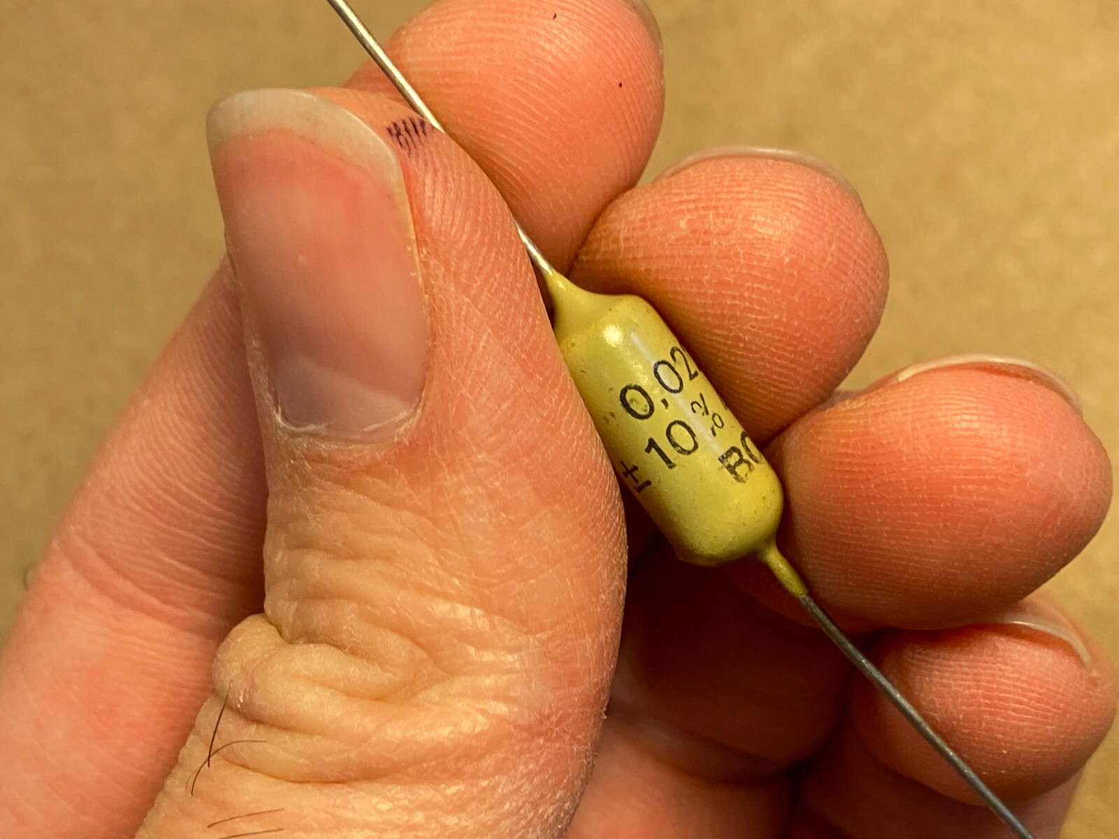 5 NOS Vintage Mullard .022 uf 400v Mustard Capacitors TESTED Epiphone Marshall